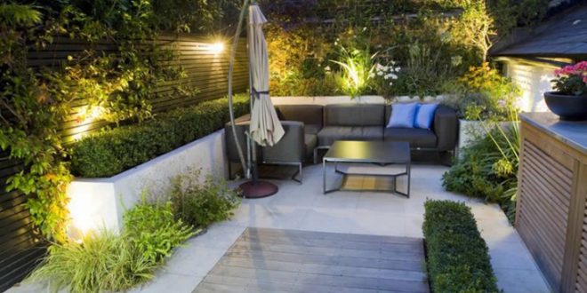 photo de la decoration d'une petit jardin