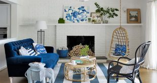 deco maison couleur blanc bleu